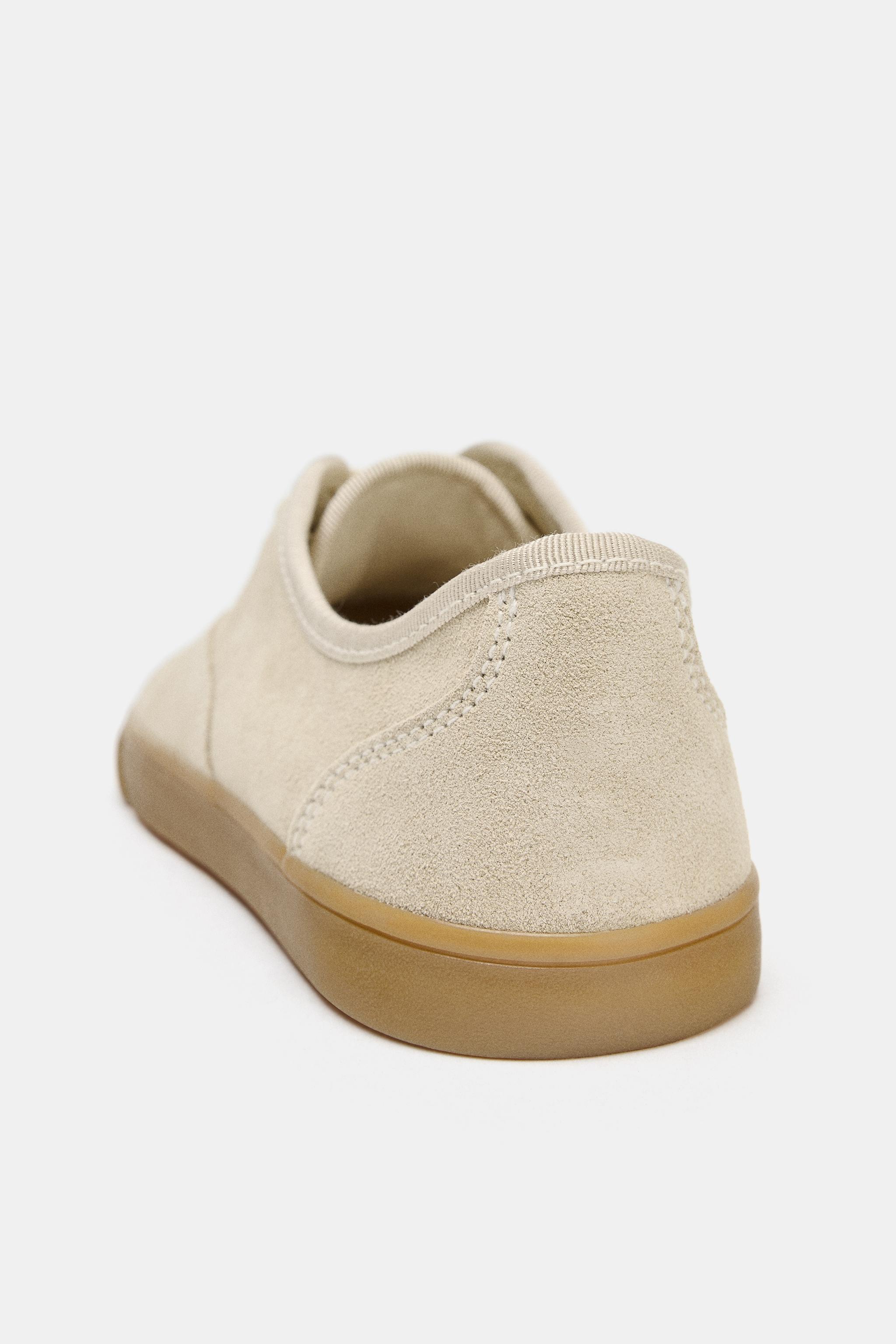 BAREFOOT SPLIT LEATHER SNEAKERS